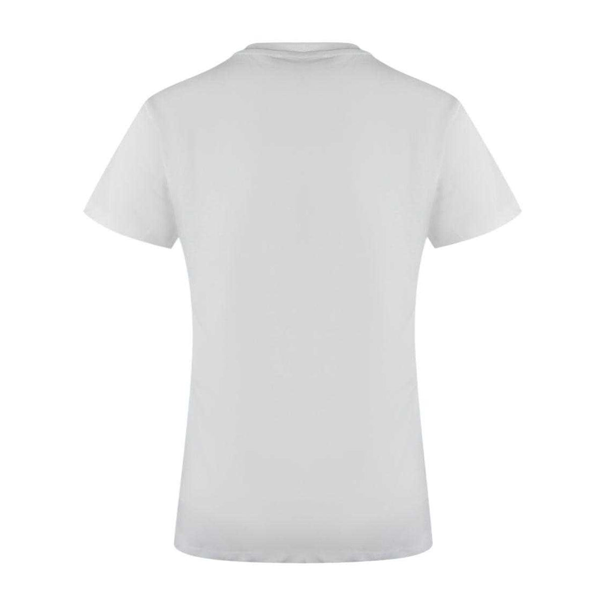 White - Back - Love Moschino Womens-Ladies Love Logo Cotton Casual T-Shirt
