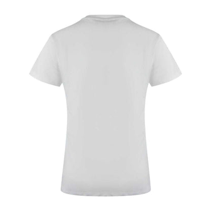 White - Back - Love Moschino Womens-Ladies Love Logo Cotton Casual T-Shirt