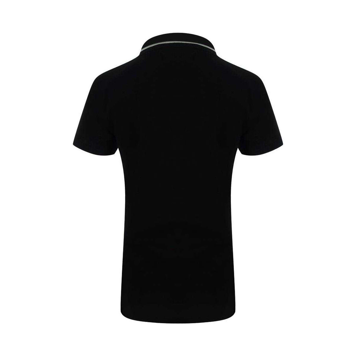 Black - Back - Love Moschino Womens-Ladies Embroidered Logo Polo Shirt