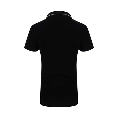 Black - Back - Love Moschino Womens-Ladies Embroidered Logo Polo Shirt