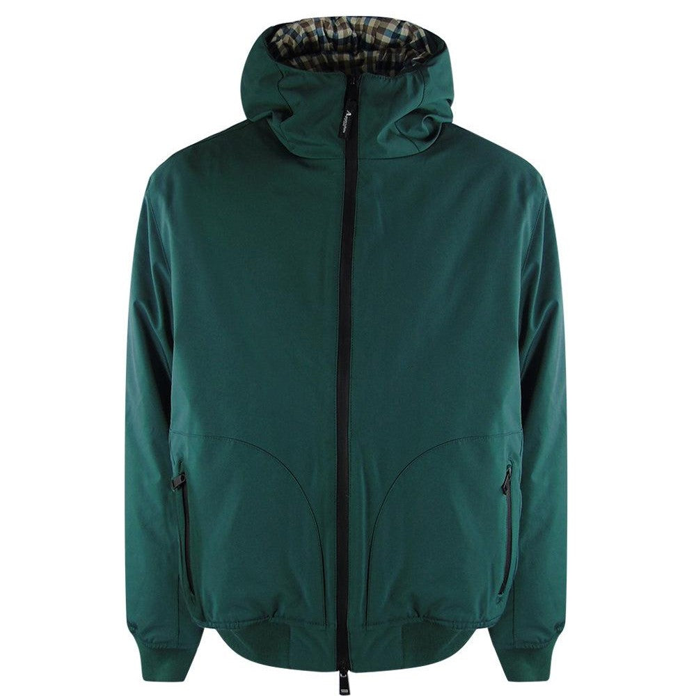 Hunter Green - Front - Aquascutum Mens Active Hooded Jacket
