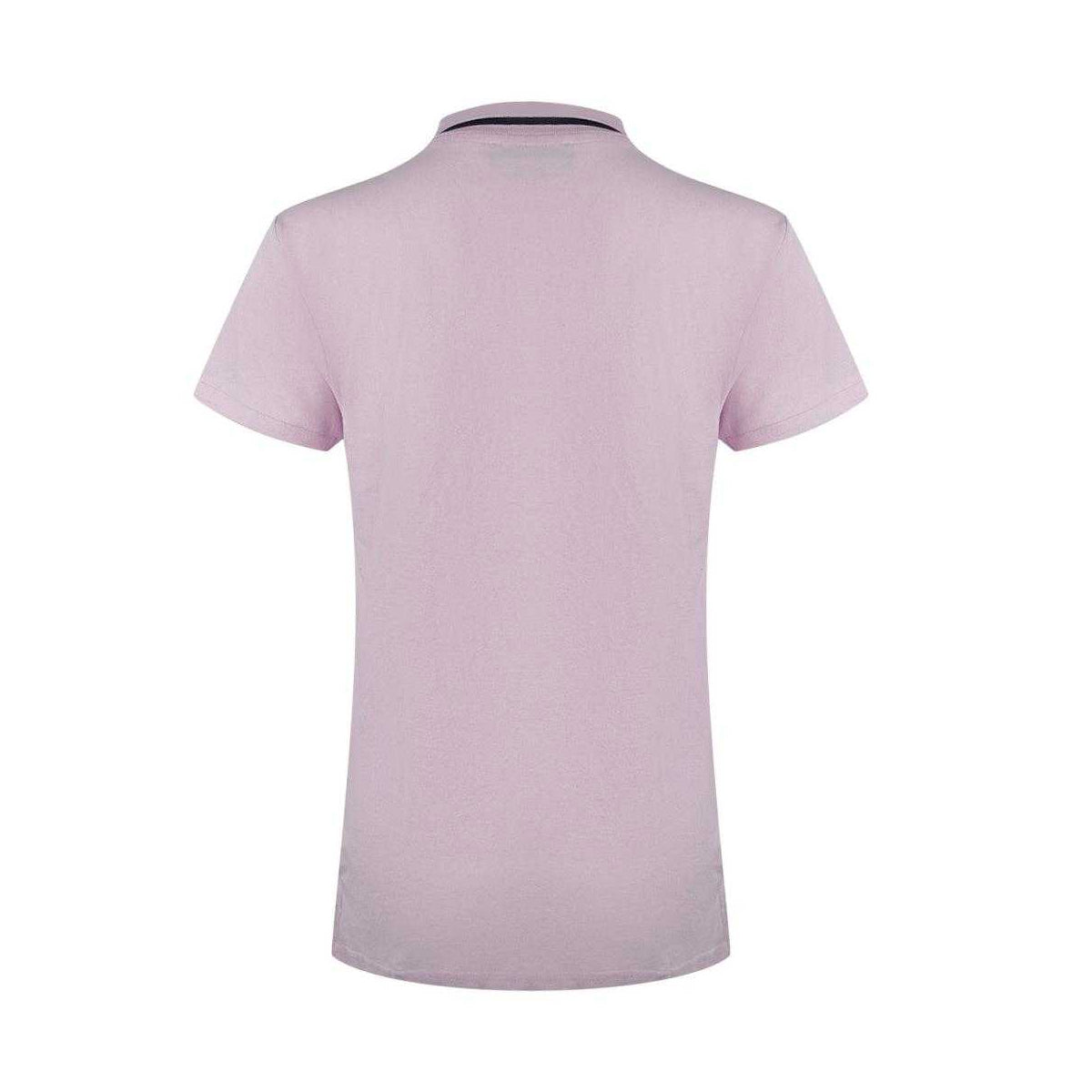 Pink - Back - Love Moschino Womens-Ladies Embroidered Logo Polo Shirt