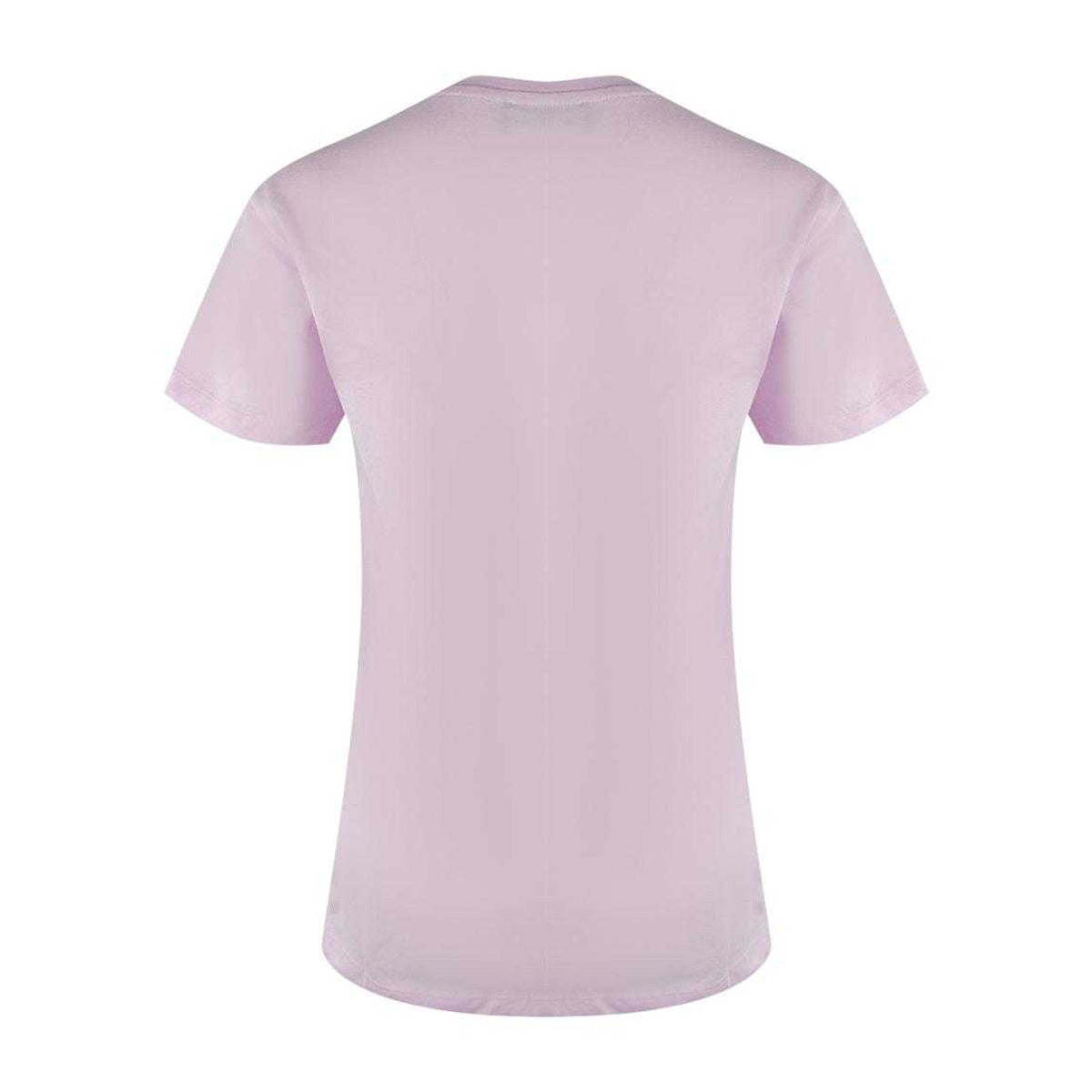 Pink - Back - Love Moschino Womens-Ladies Love Heart T-Shirt