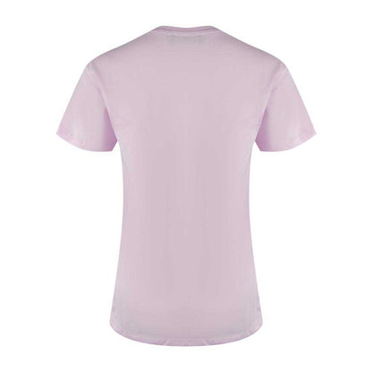Pink - Back - Love Moschino Womens-Ladies Love Heart T-Shirt
