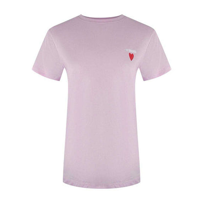 Pink - Front - Love Moschino Womens-Ladies Love Heart T-Shirt