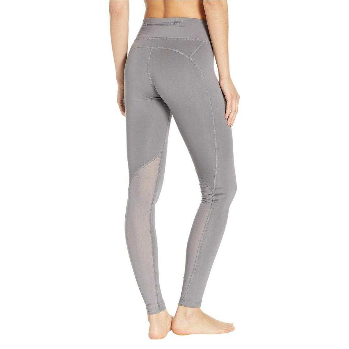 Grey - Back - Nike Womens-Ladies One Polyester Blend Stretch Sports Leggings