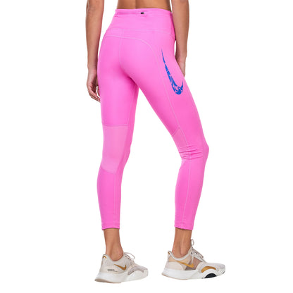 Pink - Back - Nike Womens-Ladies 7-8 Leggings