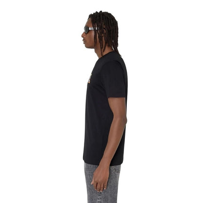 Black - Side - Diesel Unisex Adult Pixel Logo T-Shirt
