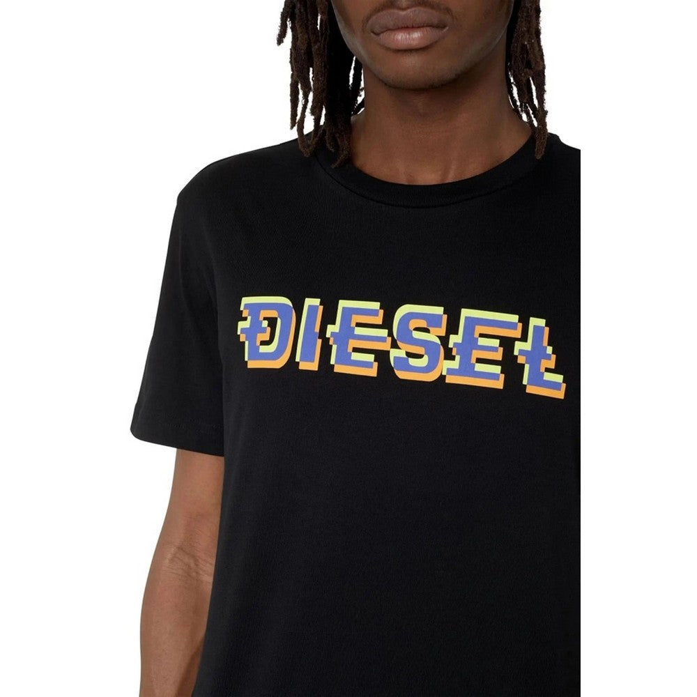 Black - Lifestyle - Diesel Unisex Adult Pixel Logo T-Shirt
