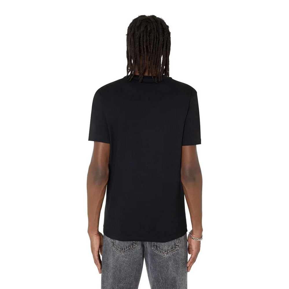 Black - Back - Diesel Unisex Adult Pixel Logo T-Shirt
