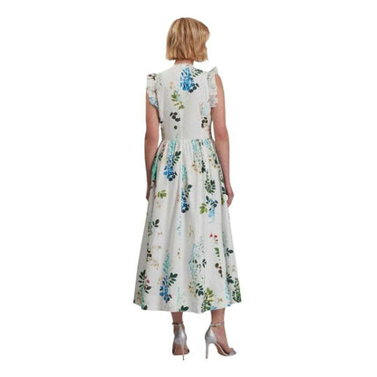 White - Back - Ted Baker Womens-Ladies Giolia Sleeveless Midi Dress