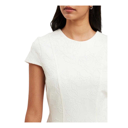 Ivory - Pack Shot - Ted Baker Womens-Ladies Codaa Embroidered Ponte Skater Dress