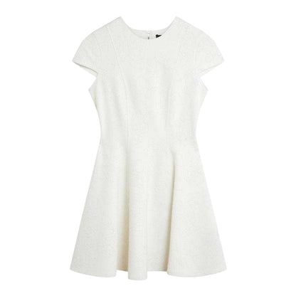 Ivory - Front - Ted Baker Womens-Ladies Codaa Embroidered Ponte Skater Dress