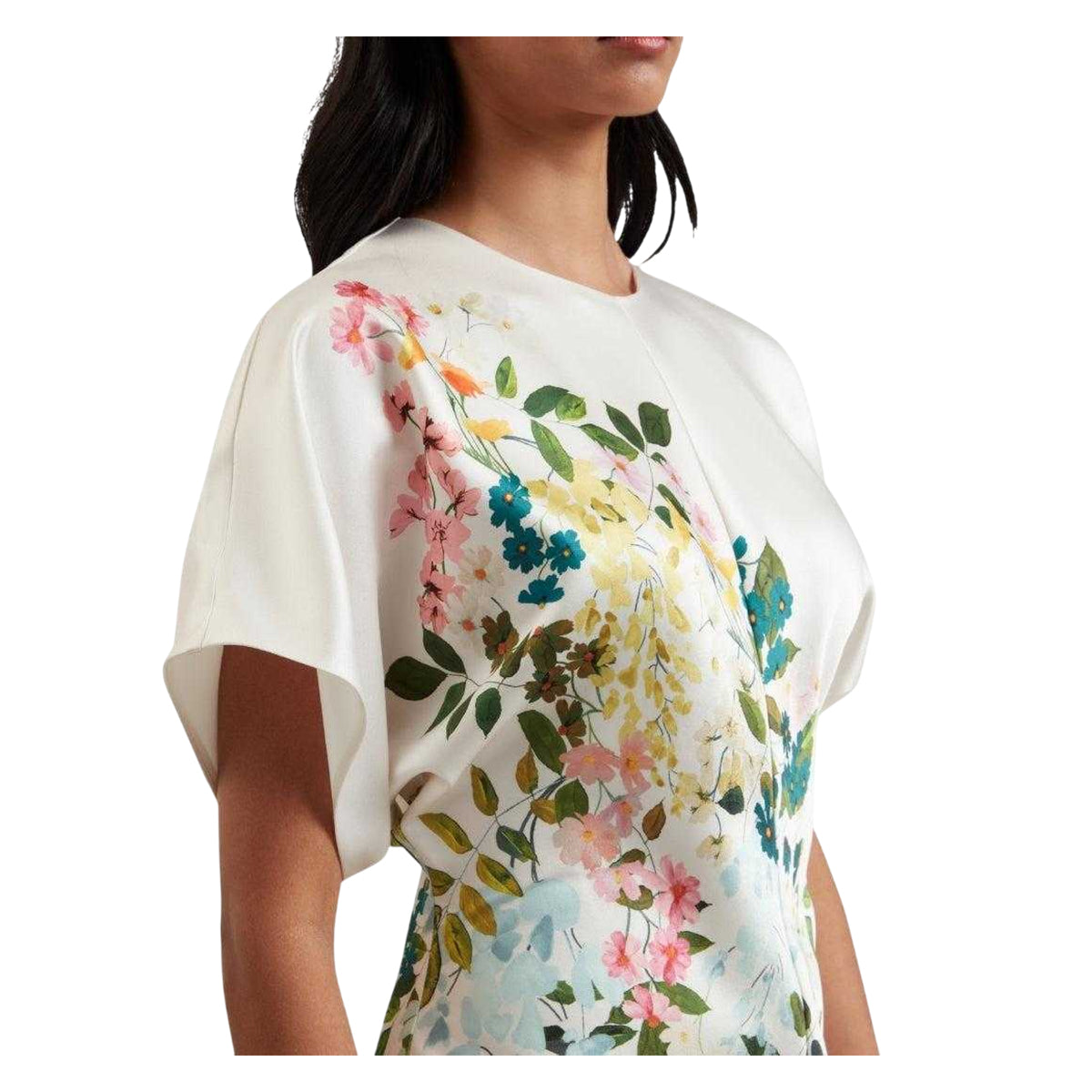 Ivory - Lifestyle - Ted Baker Womens-Ladies Myzan Column Slouch Dress