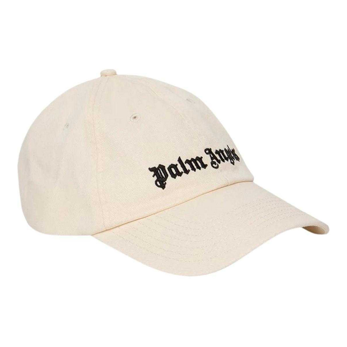 Cream - Front - Palm Angels Classic Logo Cotton Baseball Cap