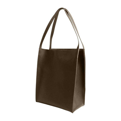 Khaki Green - Back - Ted Baker Plain Leather Slouch Tote Bag