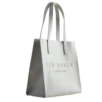 Light Grey - Side - Ted Baker Crosshatch Tote Bag