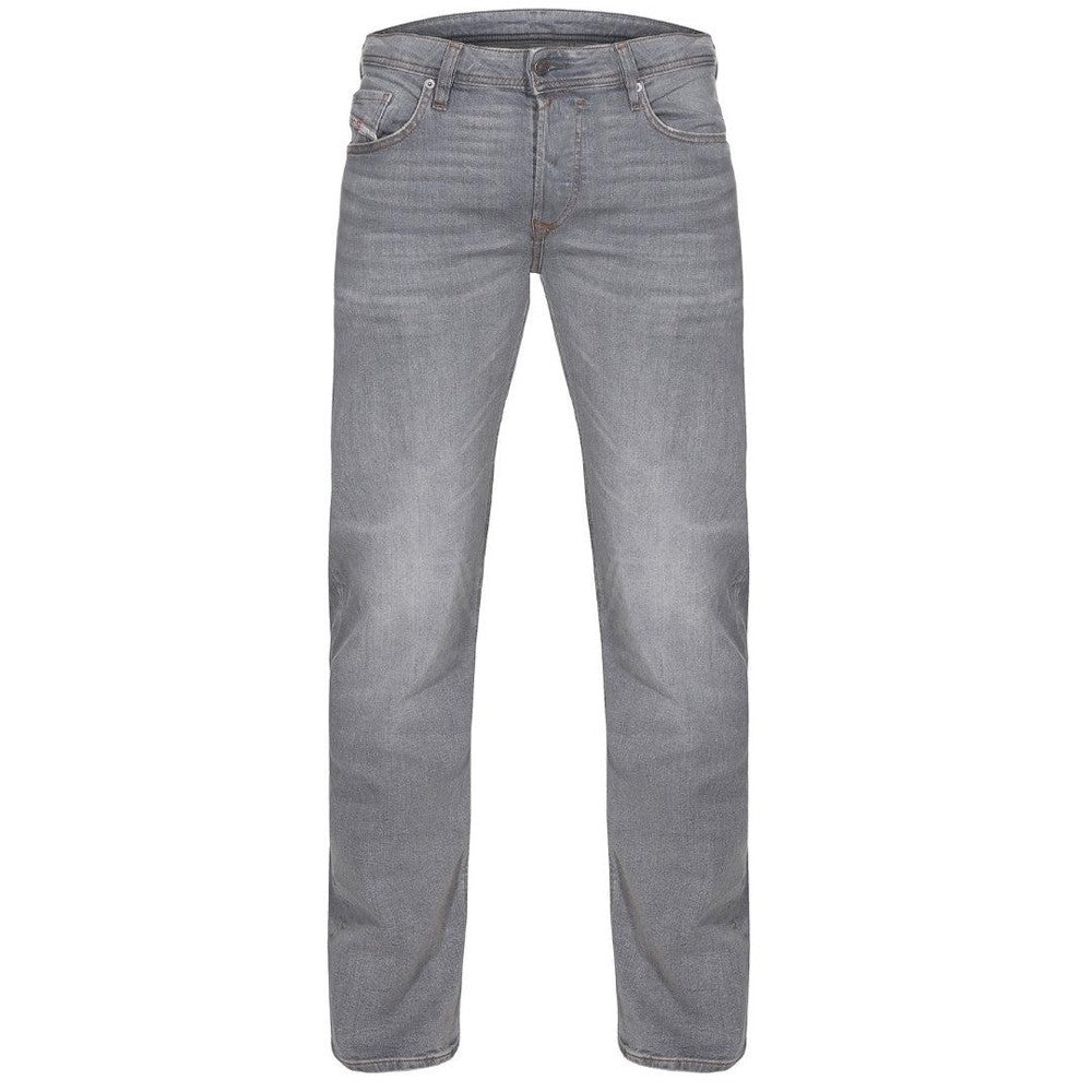 Grey - Front - Diesel Mens Safado-X Denim Straight Jeans