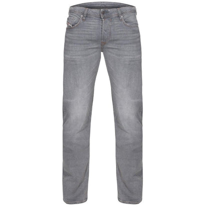 Grey - Front - Diesel Mens Safado-X Denim Straight Jeans