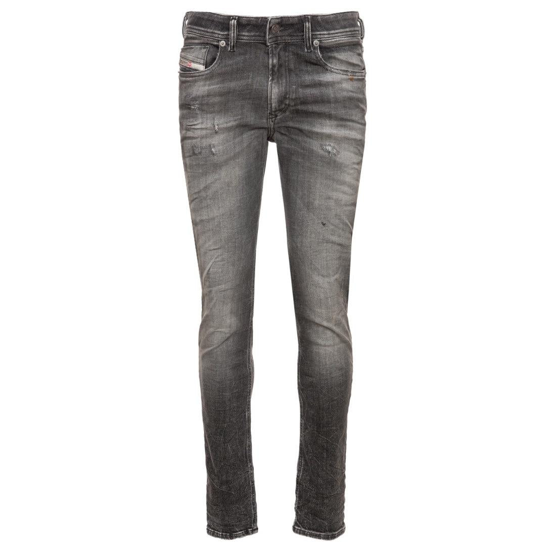 Faded Black - Front - Diesel Mens Sleenker Skinny Jeans