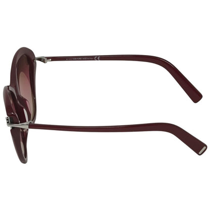 Red - Back - Tom Ford Womens-Ladies Leigh Shiny Sunglasses