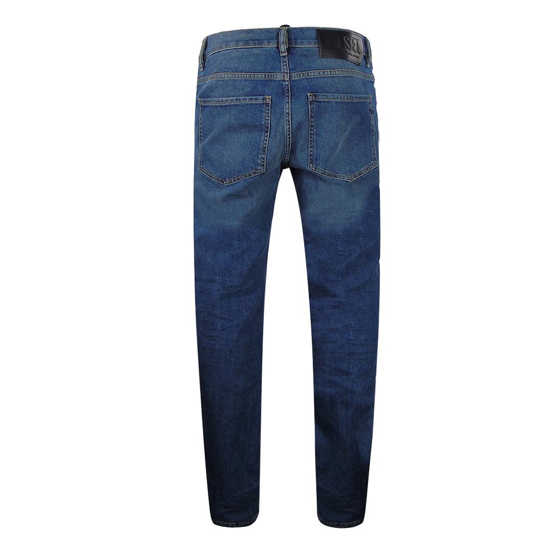 Blue - Back - Diesel Mens D-Vocs Straight Jeans