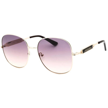 Gold - Back - Guess Womens-Ladies Metal Frame Smoke Gradient Sunglasses