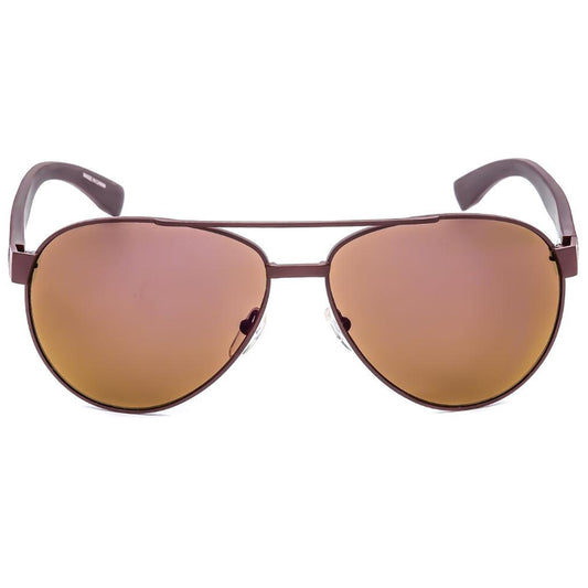 Brown - Front - Lacoste Mens Matte Sunglasses