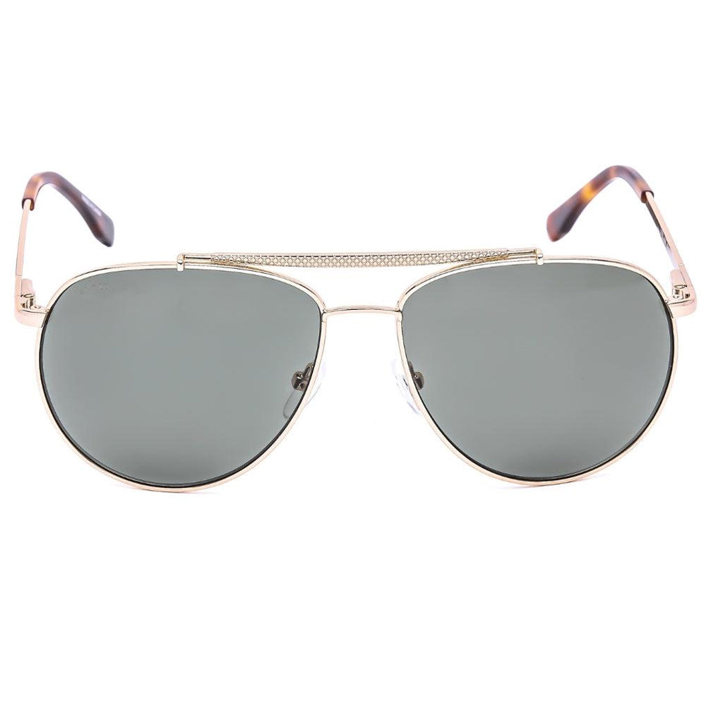 Grey-Gold - Front - Lacoste Mens Sunglasses