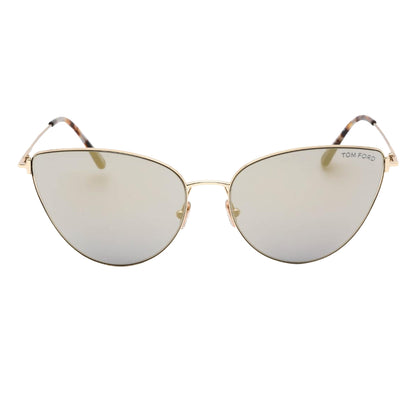 Rose Gold - Front - Tom Ford Womens-Ladies Anais 02 Shiny Sunglasses