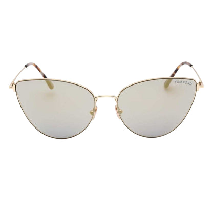 Gold-Smoke - Front - Tom Ford Womens-Ladies Sunglasses