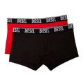 Red-Black - Front - Diesel Mens Umbx-Shawn Boxer Shorts (Pack of 2)
