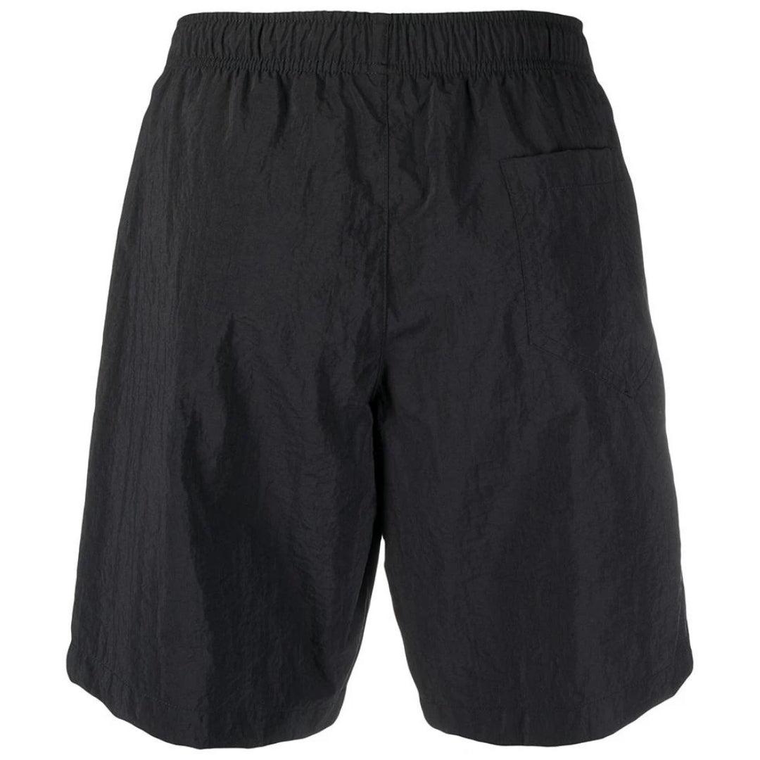 Black - Back - Moschino Mens Metal Logo Swim Shorts