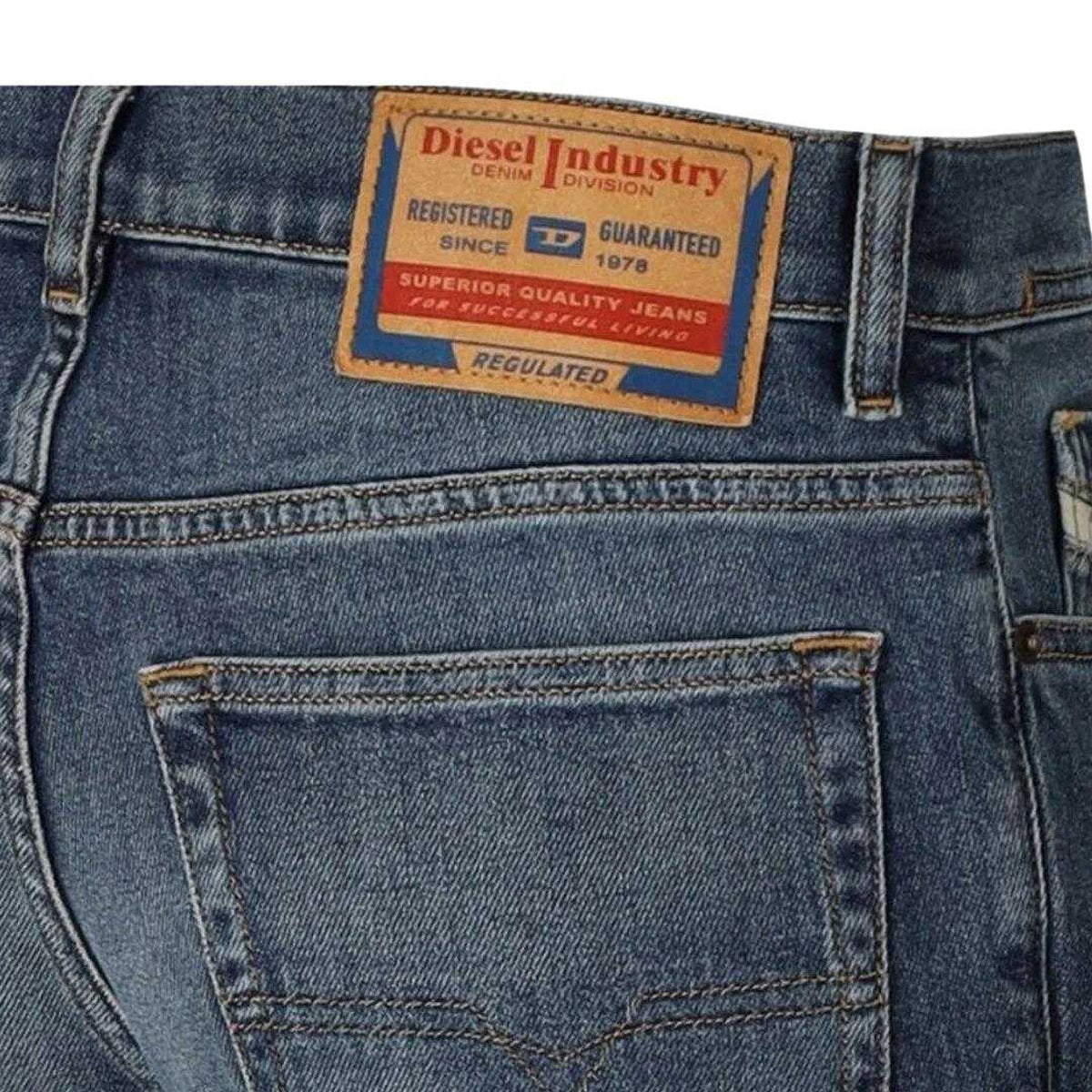 Blue - Lifestyle - Diesel Mens 2023 D-Finitive Straight Leg Jeans