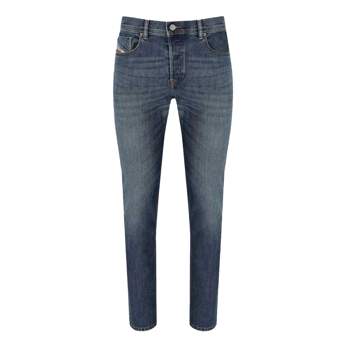 Blue - Front - Diesel Mens 2023 D-Finitive Straight Leg Jeans
