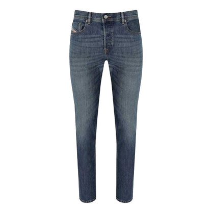 Blue - Front - Diesel Mens 2023 D-Finitive Straight Leg Jeans