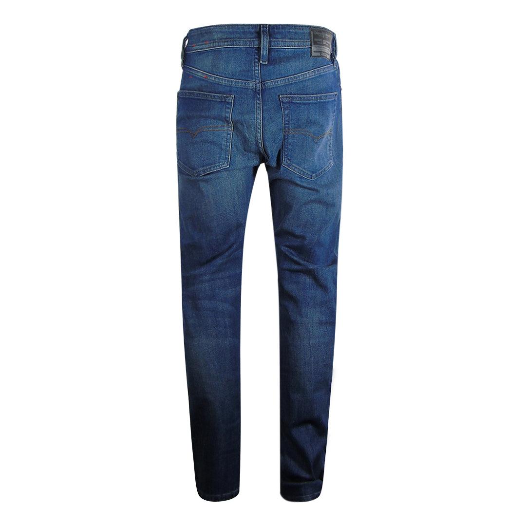 Blue - Side - Diesel Mens Buster Jeans