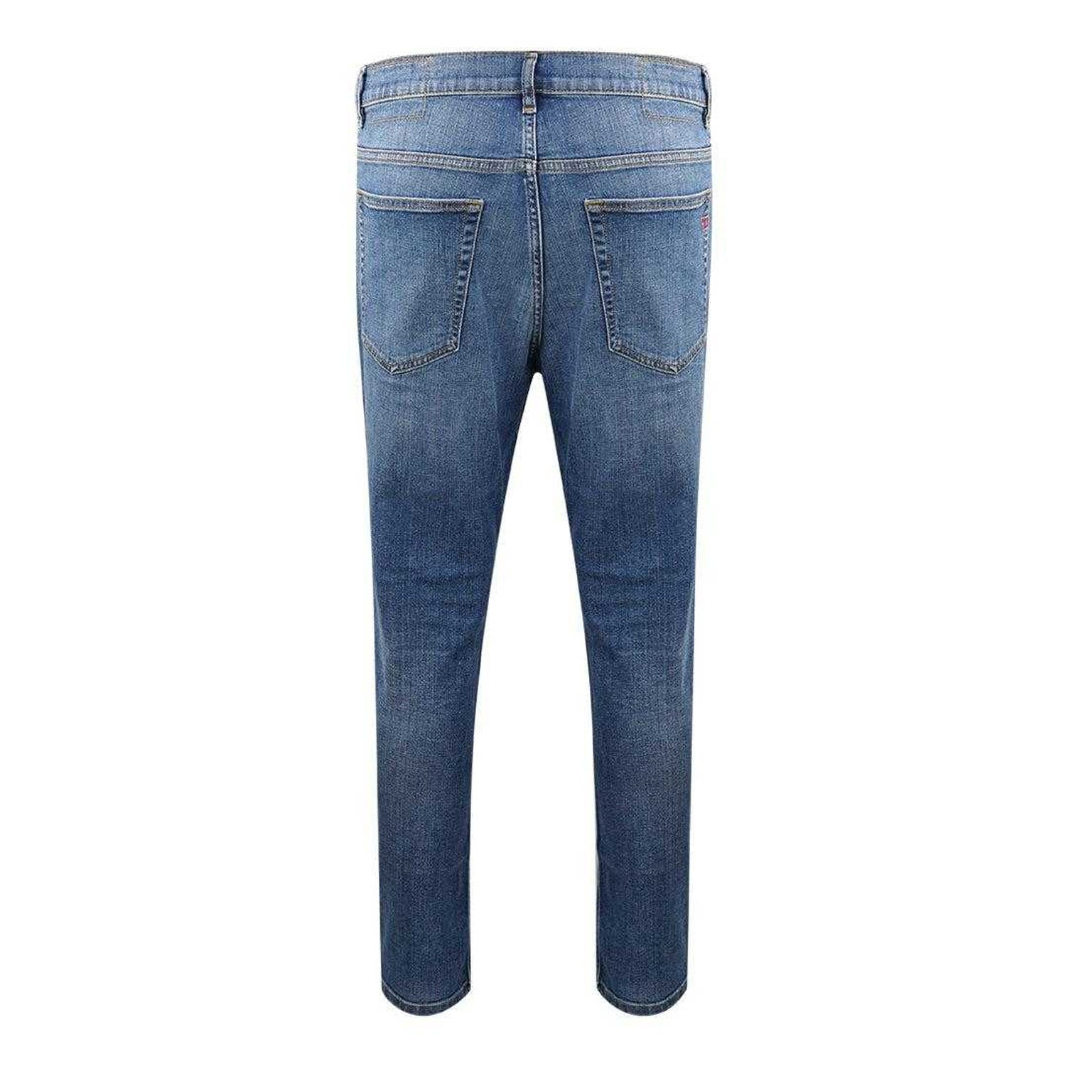 Blue - Back - Diesel Mens D-Viker 09D49 Jeans