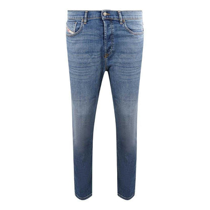 Blue - Front - Diesel Mens D-Viker 09D49 Jeans