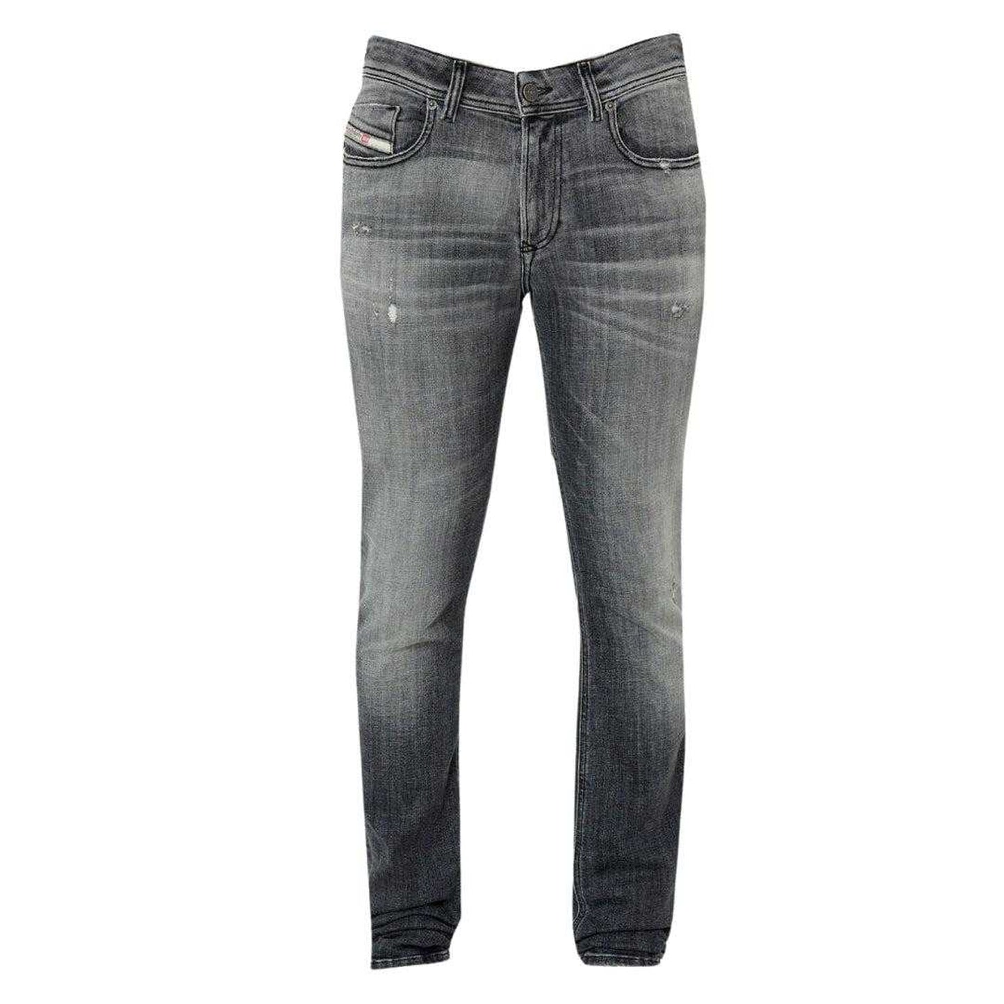 Grey - Front - Diesel Mens Sleenker Skinny Jeans
