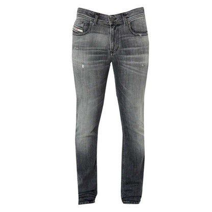 Grey - Front - Diesel Mens Sleenker Skinny Jeans