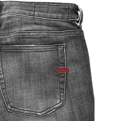 Grey - Side - Diesel Mens Sleenker Skinny Jeans