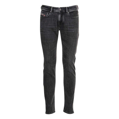Dark Grey - Front - Diesel Mens Sleenker Skinny Jeans