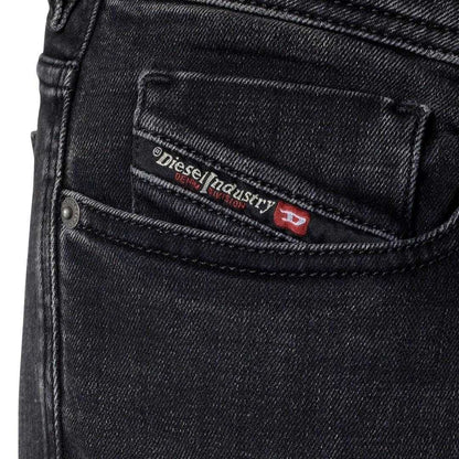 Dark Grey - Side - Diesel Mens Sleenker Skinny Jeans