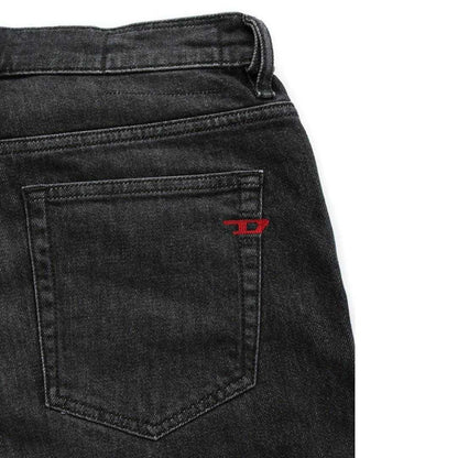 Black - Lifestyle - Diesel Mens D-Viker Washed Denim Jeans