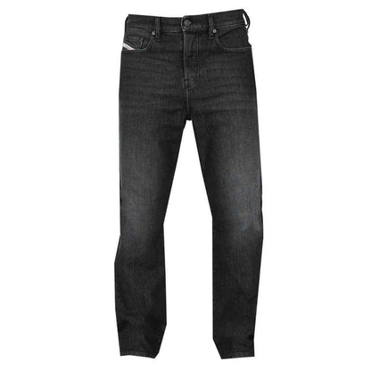 Black - Front - Diesel Mens D-Viker Washed Denim Jeans