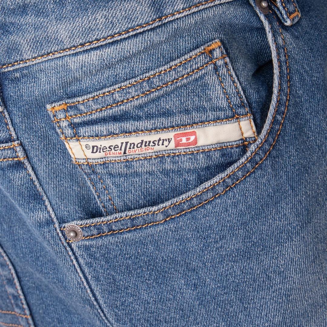 Mid Blue - Pack Shot - Diesel Mens D-Yennox Tapered Jeans
