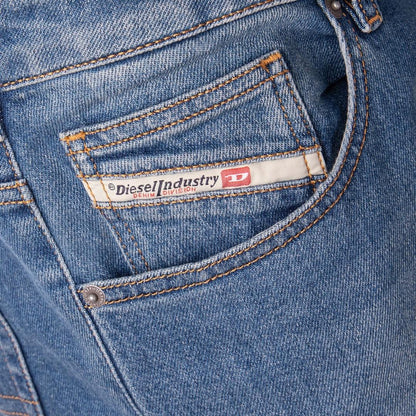 Mid Blue - Pack Shot - Diesel Mens D-Yennox Tapered Jeans