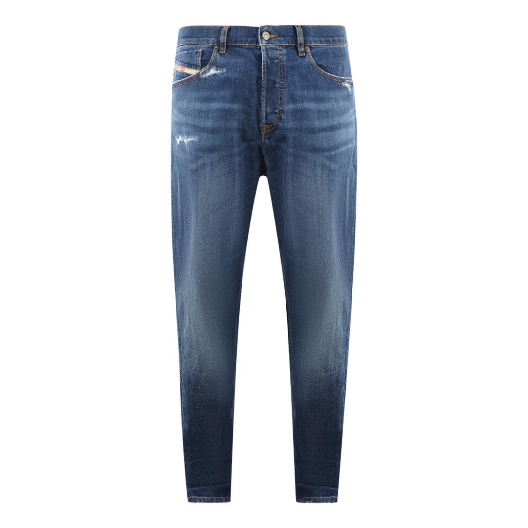 Washed Blue - Front - Diesel Mens D-Fining Jeans