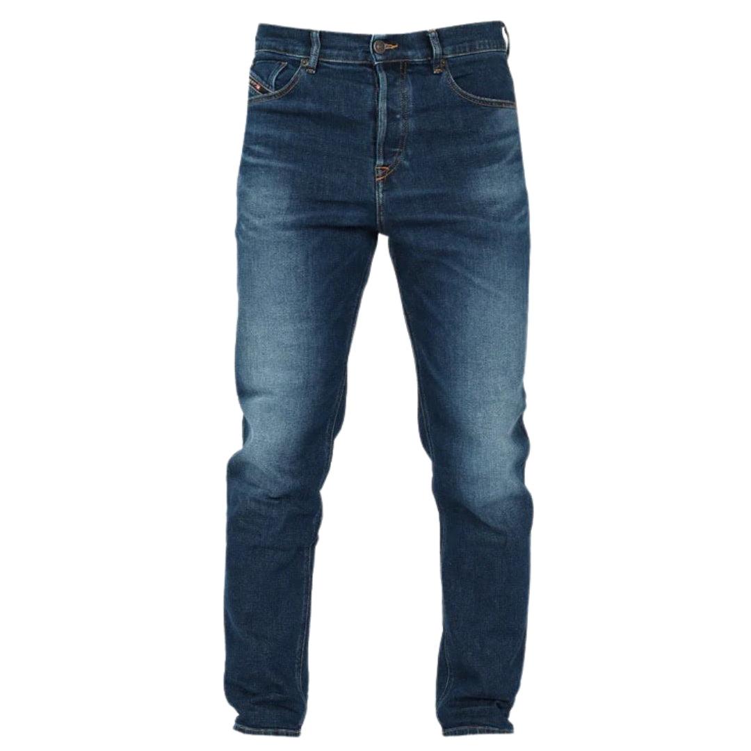 Washed Blue - Close up - Diesel Mens D-Fining Jeans